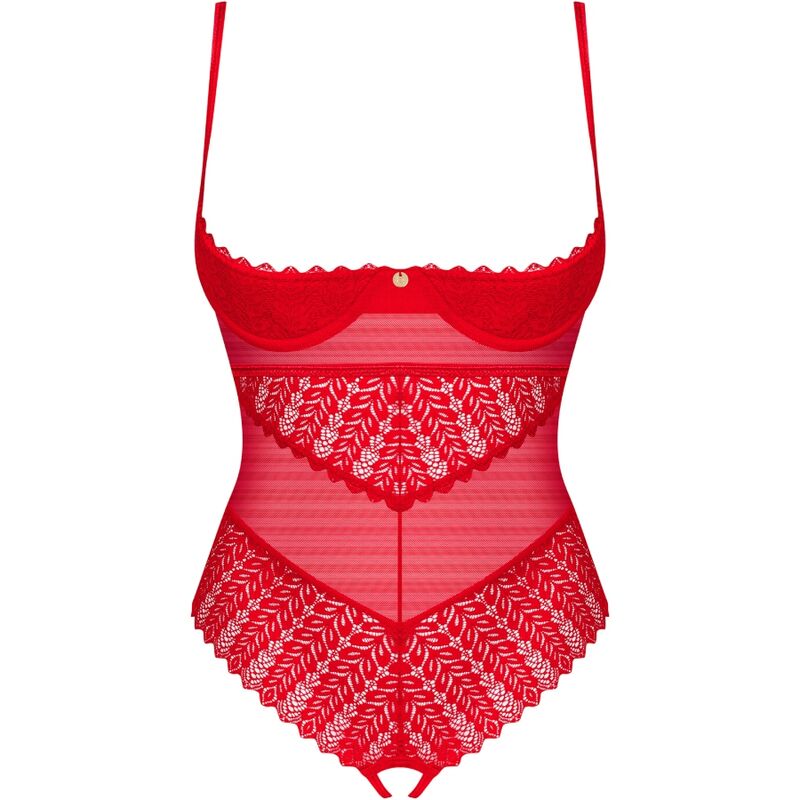 OBSESSIVE - INGRIDIA CROTCHLESS ROSSO XS/S