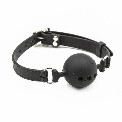 BALL GAG IN SILICONE TRASPIRANTE TAGLIA S - OHMAMA FETISH