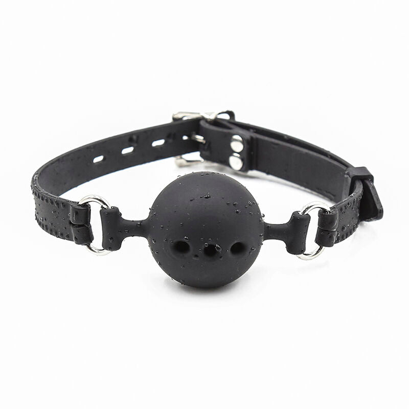 BALL GAG IN SILICONE TRASPIRANTE TAGLIA S - OHMAMA FETISH