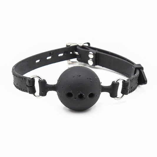 BALL GAG IN SILICONE TRASPIRANTE TAGLIA S - OHMAMA FETISH