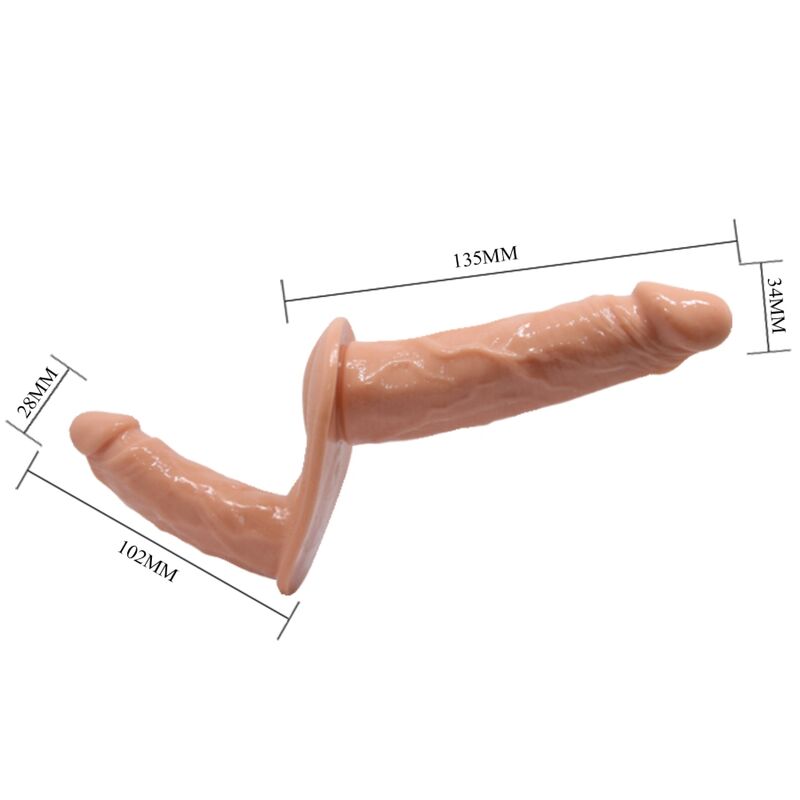 STRAP ON DOPPIO DILDO CON IMBRACATURA - BAILE