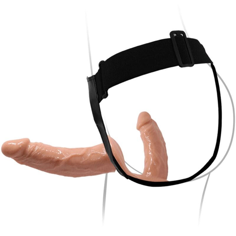 STRAP ON DOUBLE DILDO WITH HARNESS - BAILE