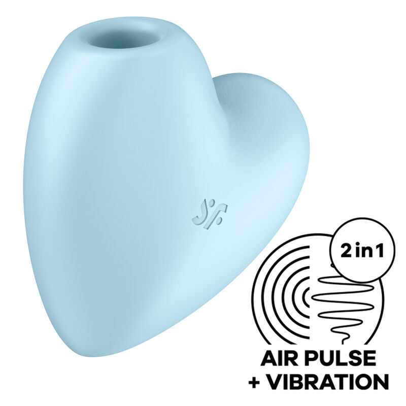 CUTIE HEART AIR PULSE STIMULATOR AND VIBRATOR - SATISFYER