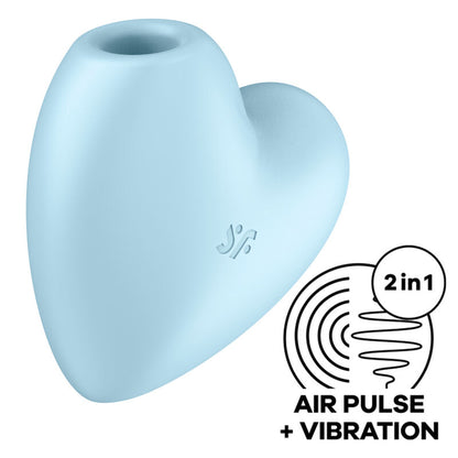 STIMOLATORE E VIBRATORE CUTIE HEART AIR PULSE - SATISFYER