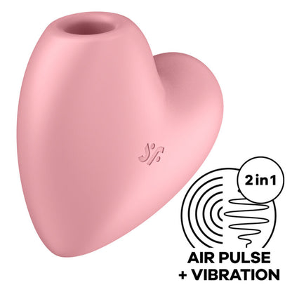 STIMOLATORE E VIBRATORE CUTIE HEART AIR PULSE - SATISFYER