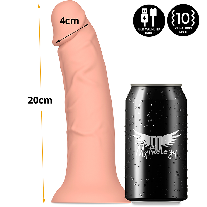 ASHER ORIGINAL DILDO M - COMPATIBILE CON TECNOLOGIA WATCHME WIRELESS - MYTHOLOGY