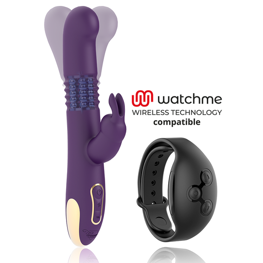 BASTIAN RABBIT UP & DOWN, ROTANTE E VIBRANTE COMPATIBILE CON LA TECNOLOGIA WIRELESS WATCHME - TREASURE