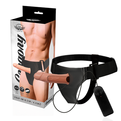 STRAP ON GREGORY CON VIBRATORE 16,5 X 4,3 CM - HARNESS ATTRACTION