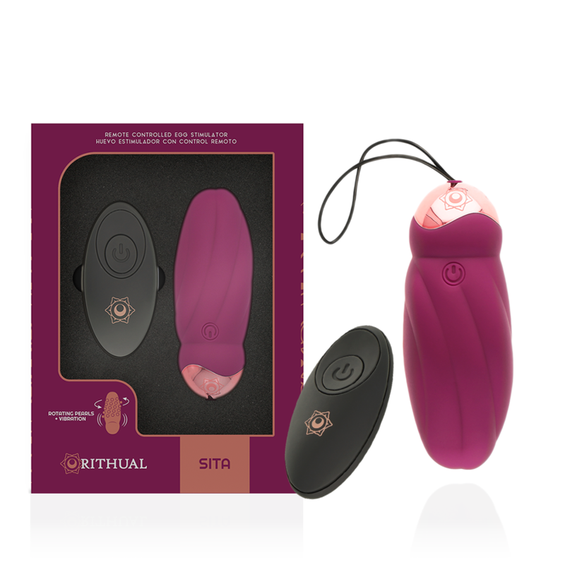 SITA EGG WITH REMOTE CONTROL ROTATION BEADS + VIBRATION - RITHUAL