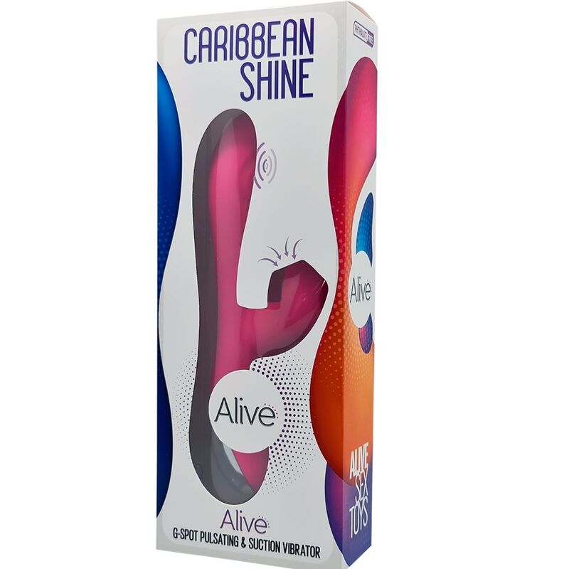 SHINE CARIBBEAN AND SUCKER FUCHSIA VIBRATOR - ALIVE