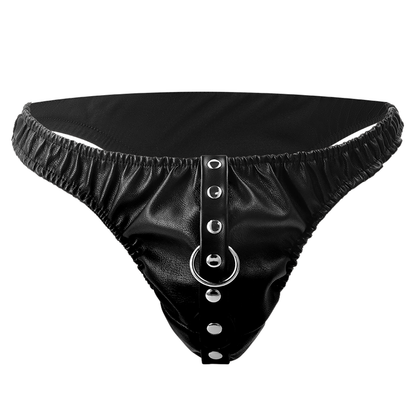 SUBMISSION THONG WITH METAL CHAIN ​​- DARKNESS