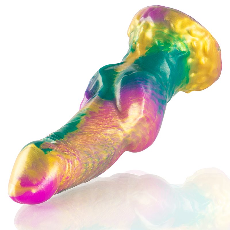 DILDO IRIS CON TESTICOLI ARCOBALENO DI PIACERE - EPIC