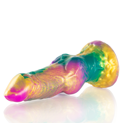 DILDO IRIS CON TESTICOLI ARCOBALENO DI PIACERE - EPIC