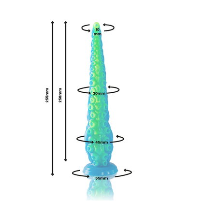 TENTACOLO SOTTILE FLUORESCENTE DILDO DI SCYLLA TAGLIA PICCOLA - EPIC