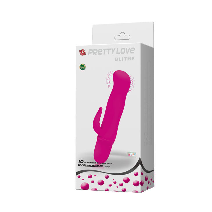 BLITHE VIBRATOR WITH CLITORIS STIMULATOR - PRETTY LOVE FLIRTATION