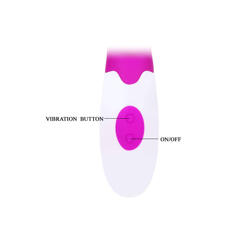 ANDRE VIBRATOR WITH CLITORIS STIMULATOR - PRETTY LOVE FLIRTATION