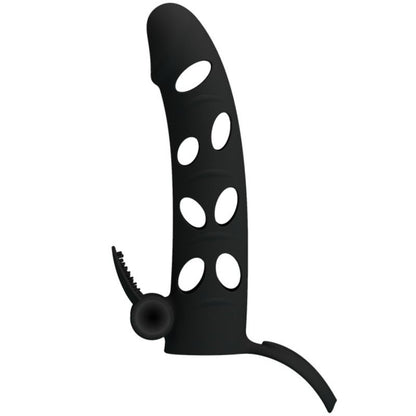 SILICONE SHEATH WITH VIBRATION 15.2 CM - PRETTY LOVE