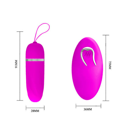 VIBRATING DEBBY EGG WITH REMOTE CONTROL - PRETTY LOVE