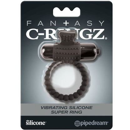 VIBRATING RING IN BLACK SILICONE - FANTASY C-RINGZ