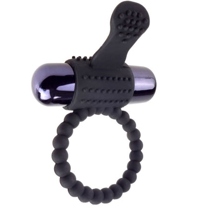 VIBRATING RING IN BLACK SILICONE - FANTASY C-RINGZ