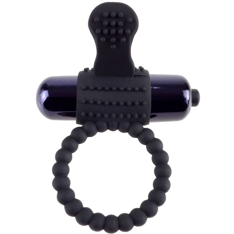 VIBRATING RING IN BLACK SILICONE - FANTASY C-RINGZ