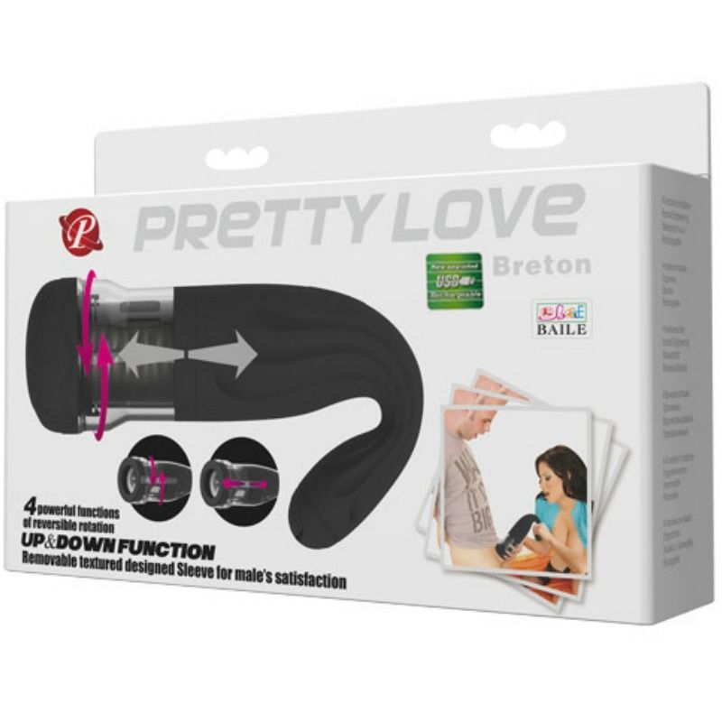 BRETON RECHARGEABLE MULTIFUNCTION MASTURBATOR - PRETTY LOVE