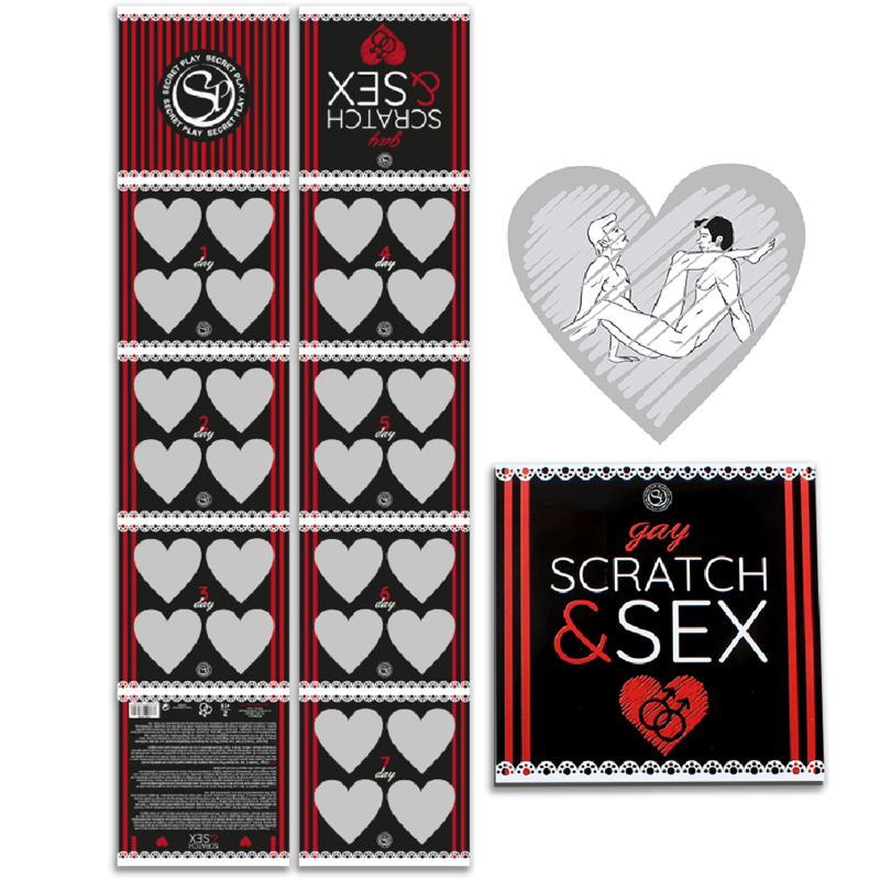 “SCRATCH &amp; SEX” GAME FOR COUPLES - SECRETPLAY - (ES/EN/FR/PT/DE)