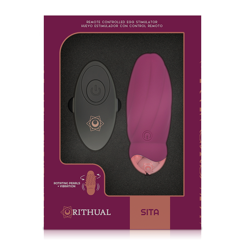 SITA EGG WITH REMOTE CONTROL ROTATION BEADS + VIBRATION - RITHUAL