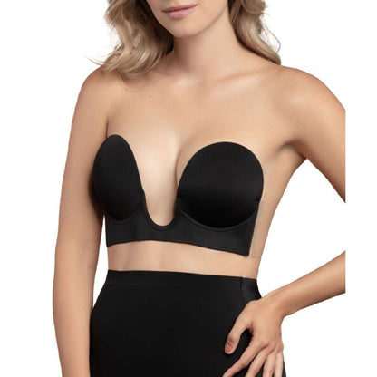 BYE-BRA - REGGISENO SENZA MANIGLIE EN U NERO COPPA A