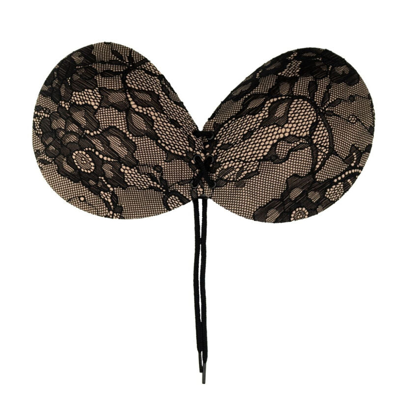 BYE-BRA - REGGISENO ADESIVO INTRECCIATO E RICAMATO COPPA A