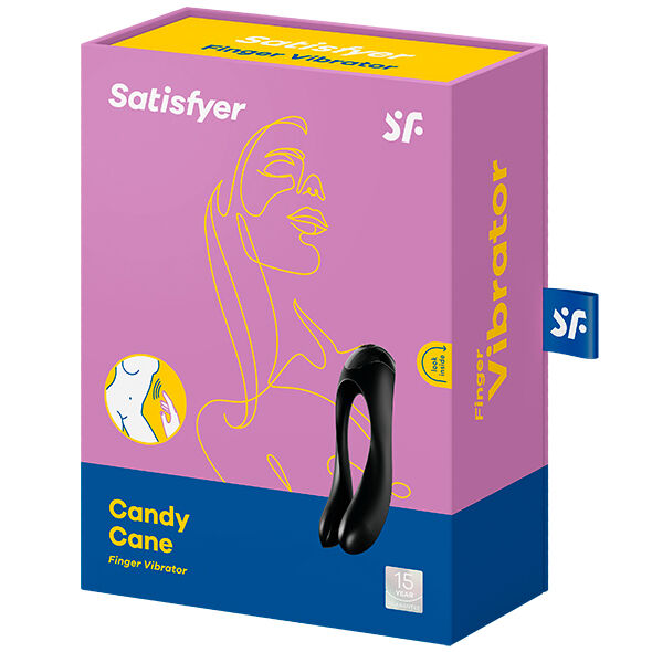 SATISFYER - VIBRATORE DA DITO CANDY CANE ARANCIONE