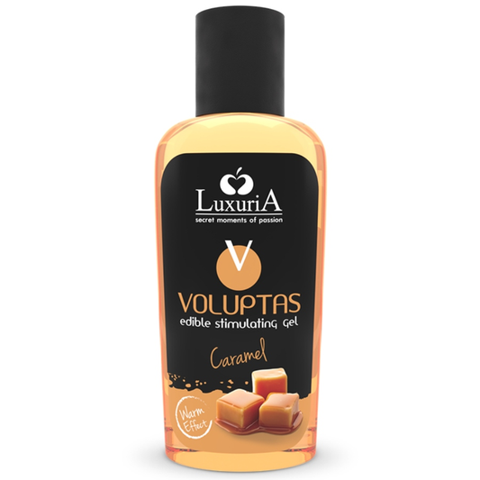 INTIMATELINE LUXURIA - VOLUPTAS GEL DA MASSAGGIO ALIMENTARE EFFETTO RISCALDANTE - CARAMEL 100 ML