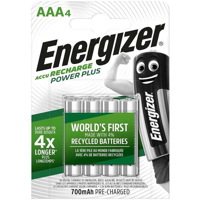 ENERGIZER - BATTERIE RICARICABILI AAA4 BLISTER 4