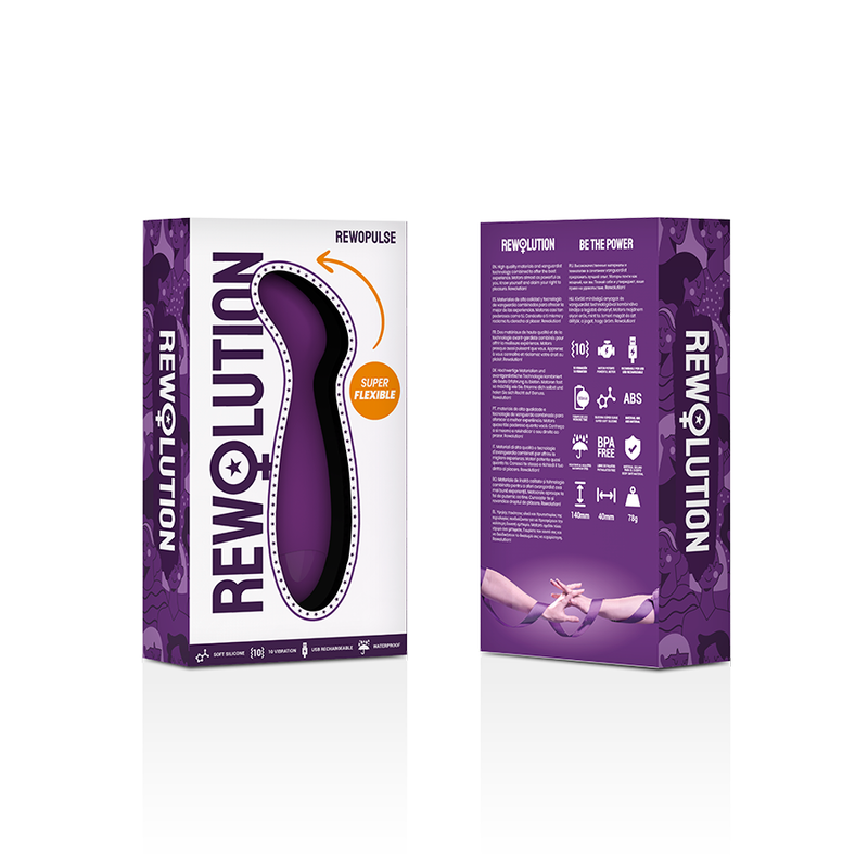 REWOLUTION - REWOPULSE VIBRATORE FLESSIBILE STIMOLATORE DEL PUNTO G