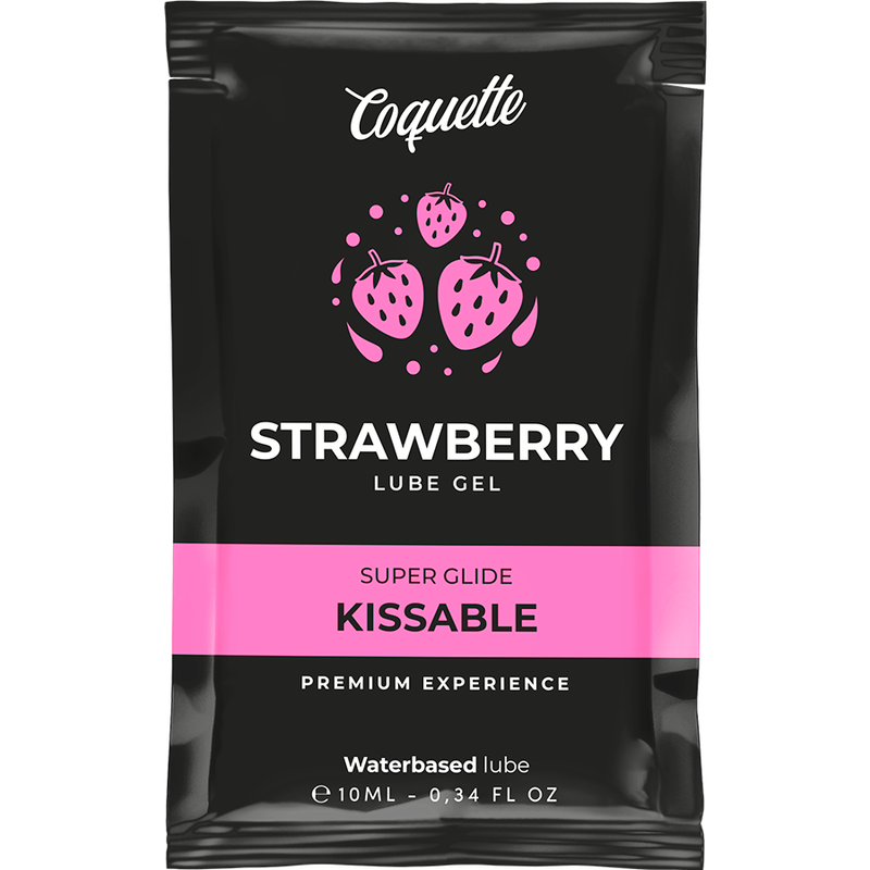 COQUETTE COSMETICS - LUBRIFICANTE KISSABLE A BASE ACQUA DI FRAGOLA POCKET 10 ML