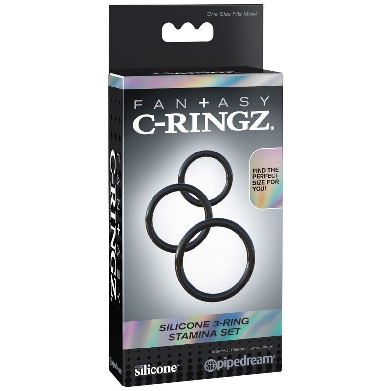 FANTASY C-RINGZ - SET 3 ANELLI STAMINA IN SILICONE