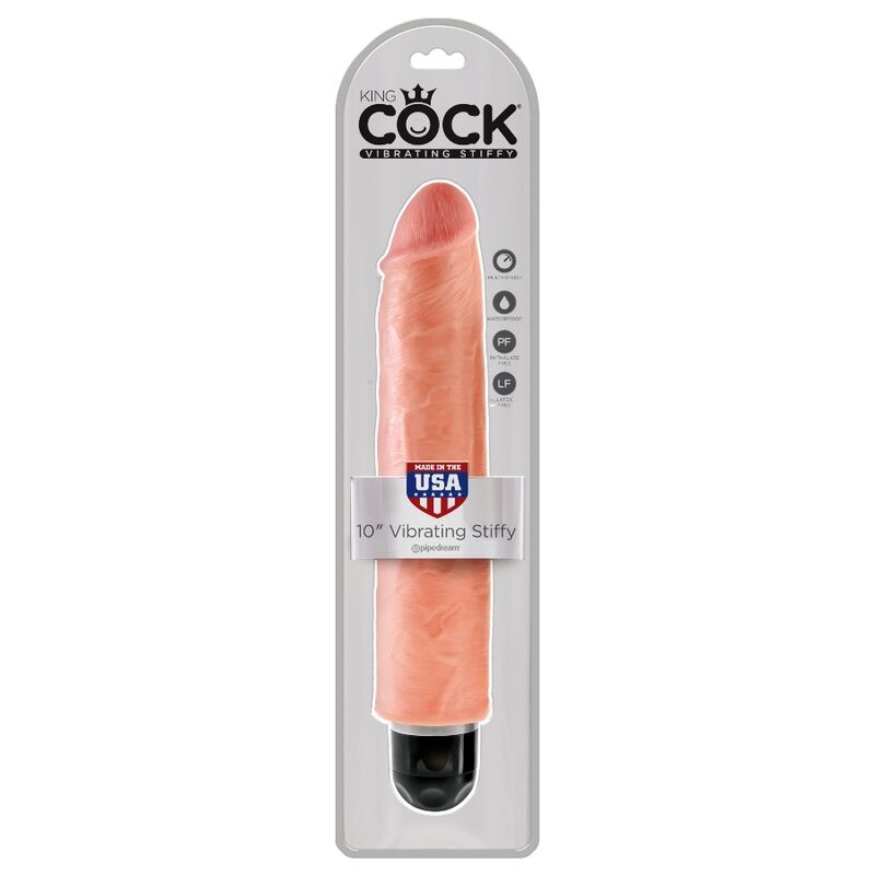 KING COCK - VIBRATORE RIGIDO REALISTICO 25.4 CM NATURALE