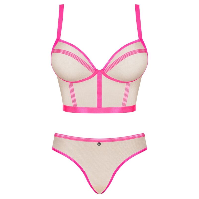 OBSESSIVE - SET DUE PEZZI NUDELIA ROSA S/M