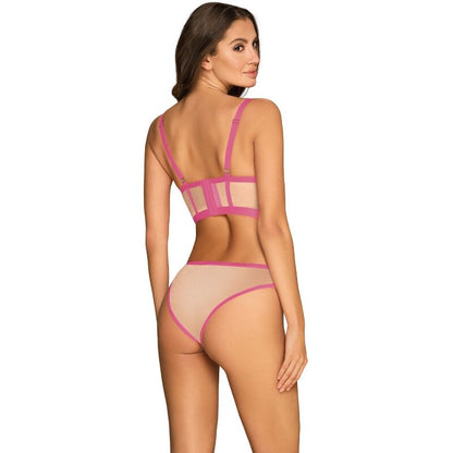 OBSESSIVE - SET DUE PEZZI NUDELIA ROSA S/M