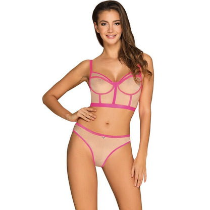 OBSESSIVE - SET DUE PEZZI NUDELIA ROSA S/M