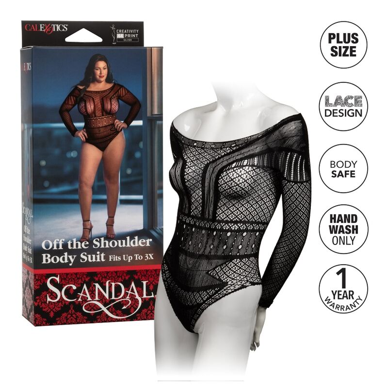 CALEXOTICS - BODY CON SPALLA SCANDAL PLUS TAGLIA