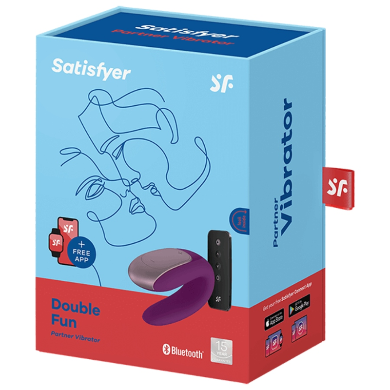 SATISFYER - VIBRATORE DOPPIO PARTNER DIVERTENTE VIOLA