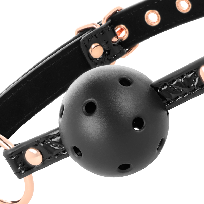 BEGME - BLACK EDITION BALL GAG VEGAN IN PELLE