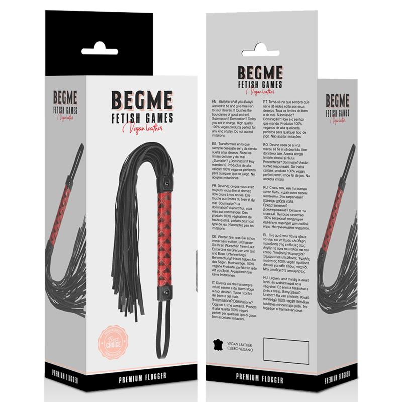 BEGME - FLOGGER IN PELLE VEGANA EDIZIONE ROSSA