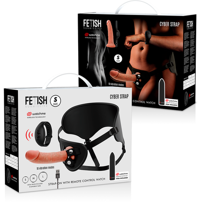 FETISH SUBMISSIVE CYBER STRAP - IMBRAGATURA CON DILDO E TELECOMANDO BULLET TECNOLOGIA WATCHME S