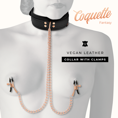 COQUETTE - CHIC DESIRE COLLANA CON PINZA PER CAPEZZOLI FANTASIA CON FODERA IN NEOPRENE