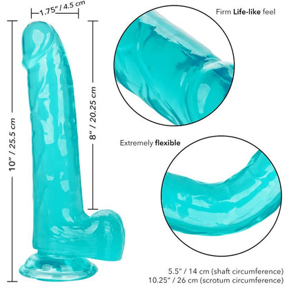 CALEXOTICS - DILDO REGINA TAGLIA BLU 20.3 CM