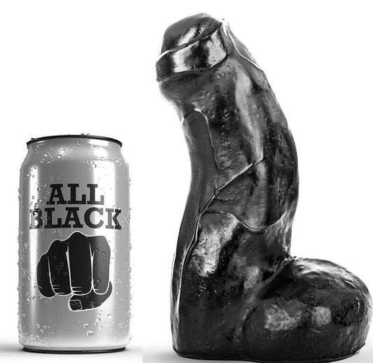 ALL BLACK - DONG NERO REALISTICO 17 CM