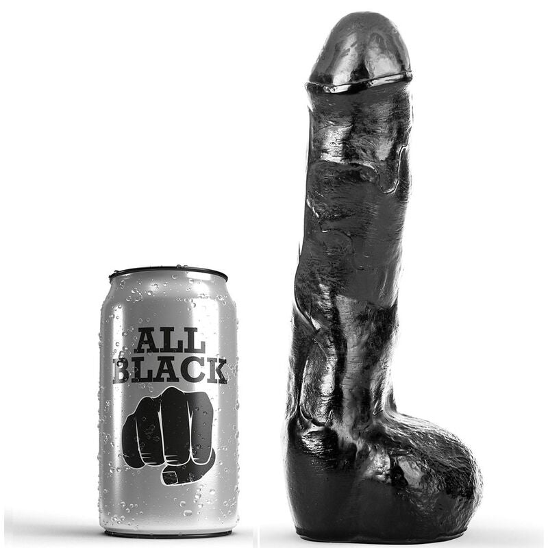 ALL BLACK - PENE ANALE REALISTICO 20 CM