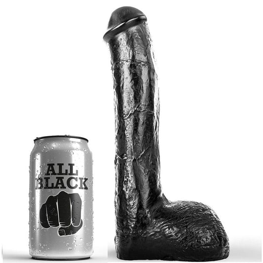 ALL BLACK - PENE ANALE REALISTICO 23 CM